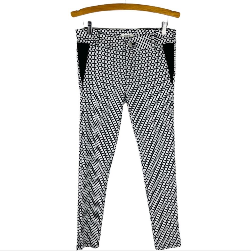 Before You black white stretchy skinny ankle pants large